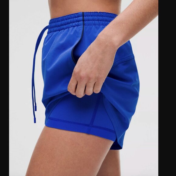 Lululemon Court Rival High-Rise Short 3" in Blue/Club Blue | Size 6 - Picture 5 of 9
